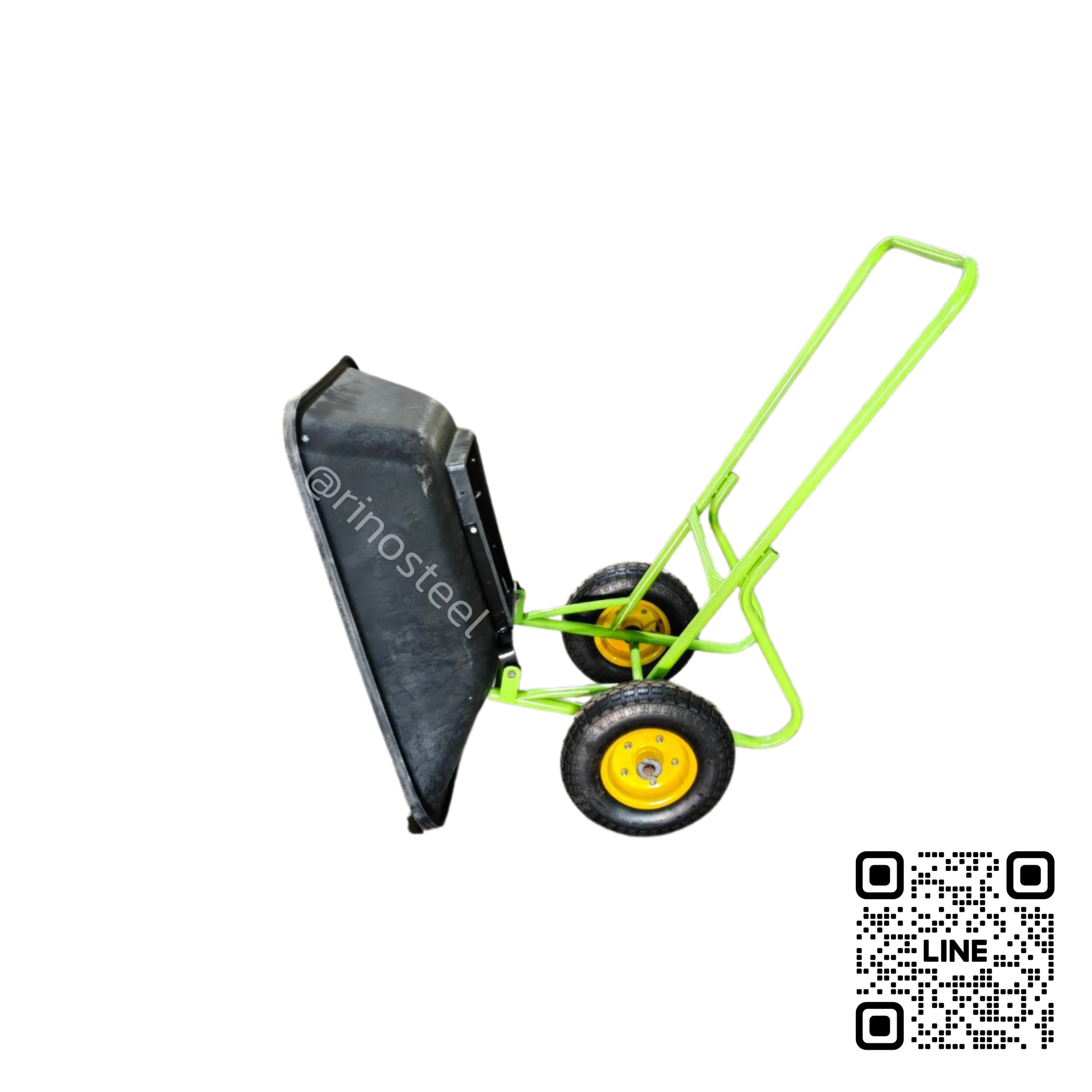 ล้อคู่ กะบะพลาสติก ล้อเติมลม