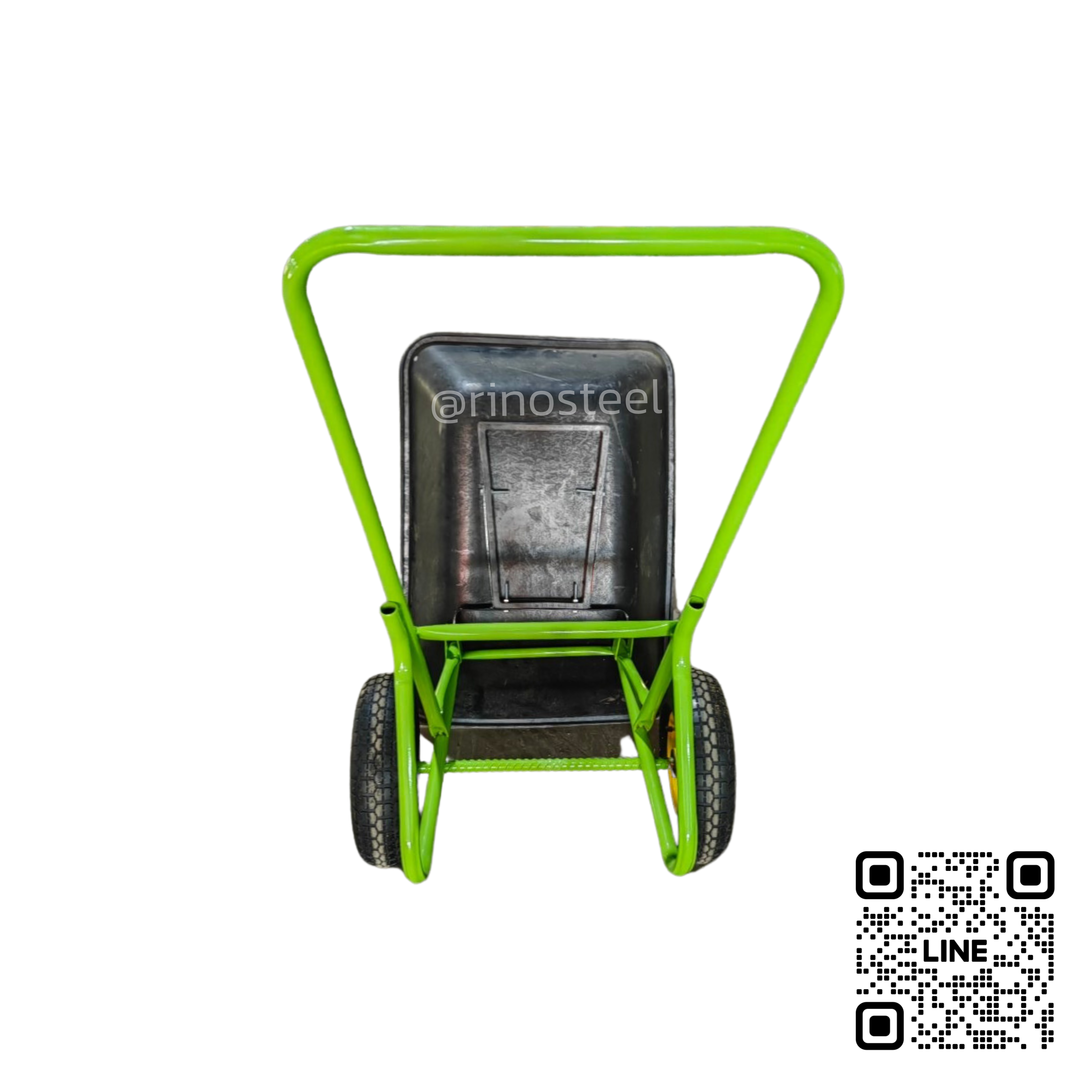 ล้อคู่ กะบะพลาสติก ล้อเติมลม